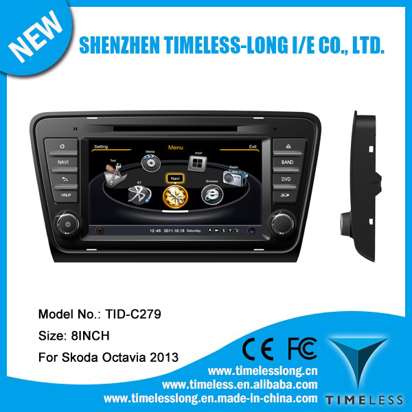 Dual Core A8 Chipest CPU Car DVD Player for Vw Octavia 2013 with GPS, Bt, iPod, 3G, WiFi (TID-C279)