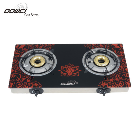 2016 Top Sale Glass 2 Burner Gas Stove Bw-Bl2013