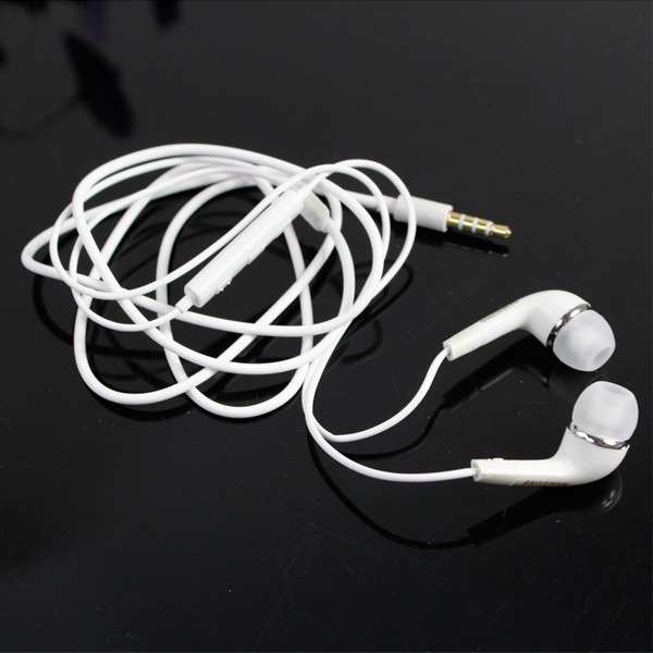 White Black Mic Earphone for Samsung Note3/Note4