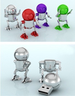 Metal Robot USB Flash Drive (TF-0128)