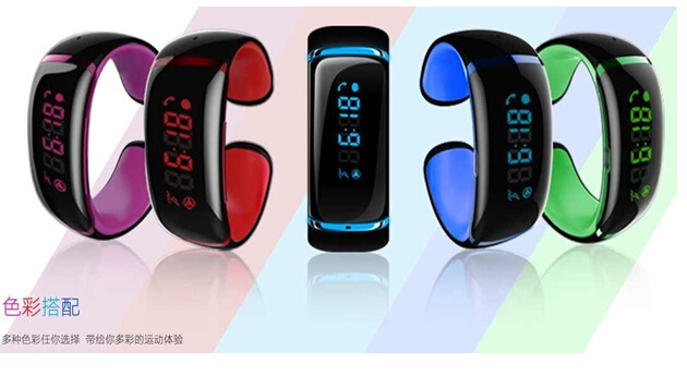 Fashion LED Bluetooth Waterproof Bracelet Calorie Pedometer Wrist Band