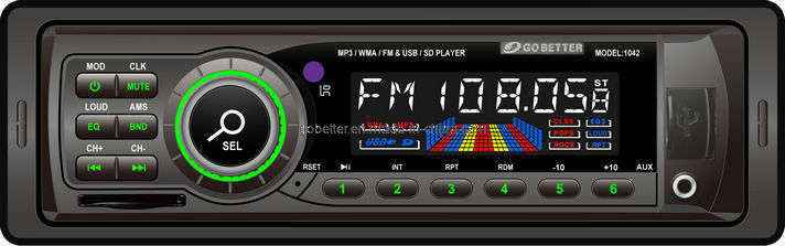 Car Music Player Support MP3/WMA/ID3 (1042)