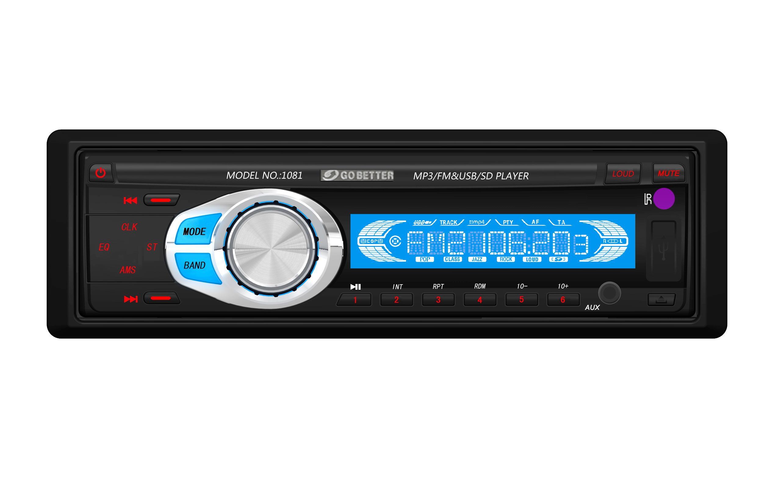 Car MP3 Player with Aux/EQ Function (GBT-1081)