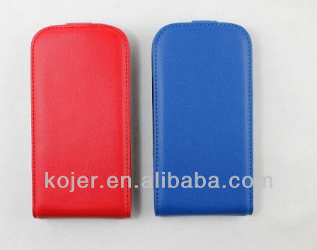 High Quality Genuine Leather Flip Case for Samsung Galaxy S3 (I9300)