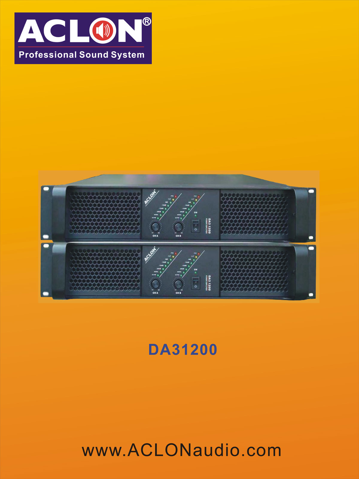 High Stable Professional Power Amplifier (DA3 1200)