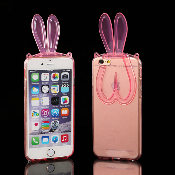 Mobile Phone Case Gloosy Transparent TPU Phone Cover for iPhone