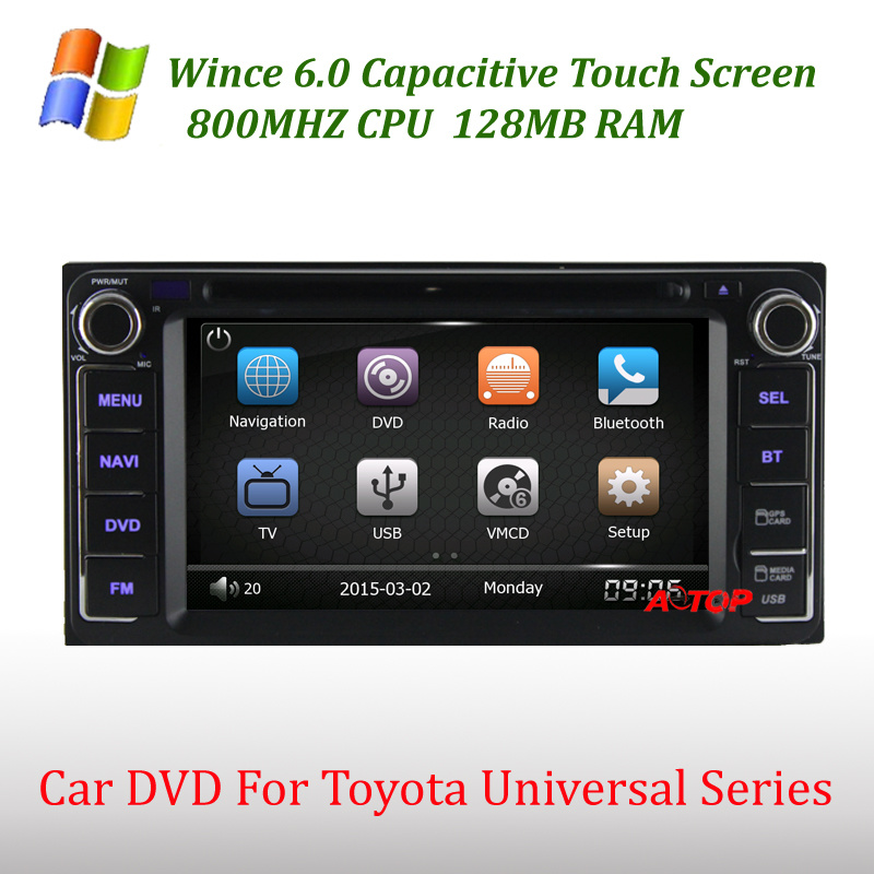 Capacitive Touch Screen Car DVD Player for Toyota Corolla