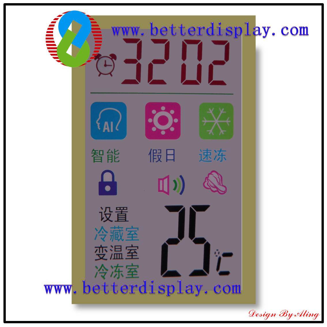 TFT LCD Display for Air Conditioner