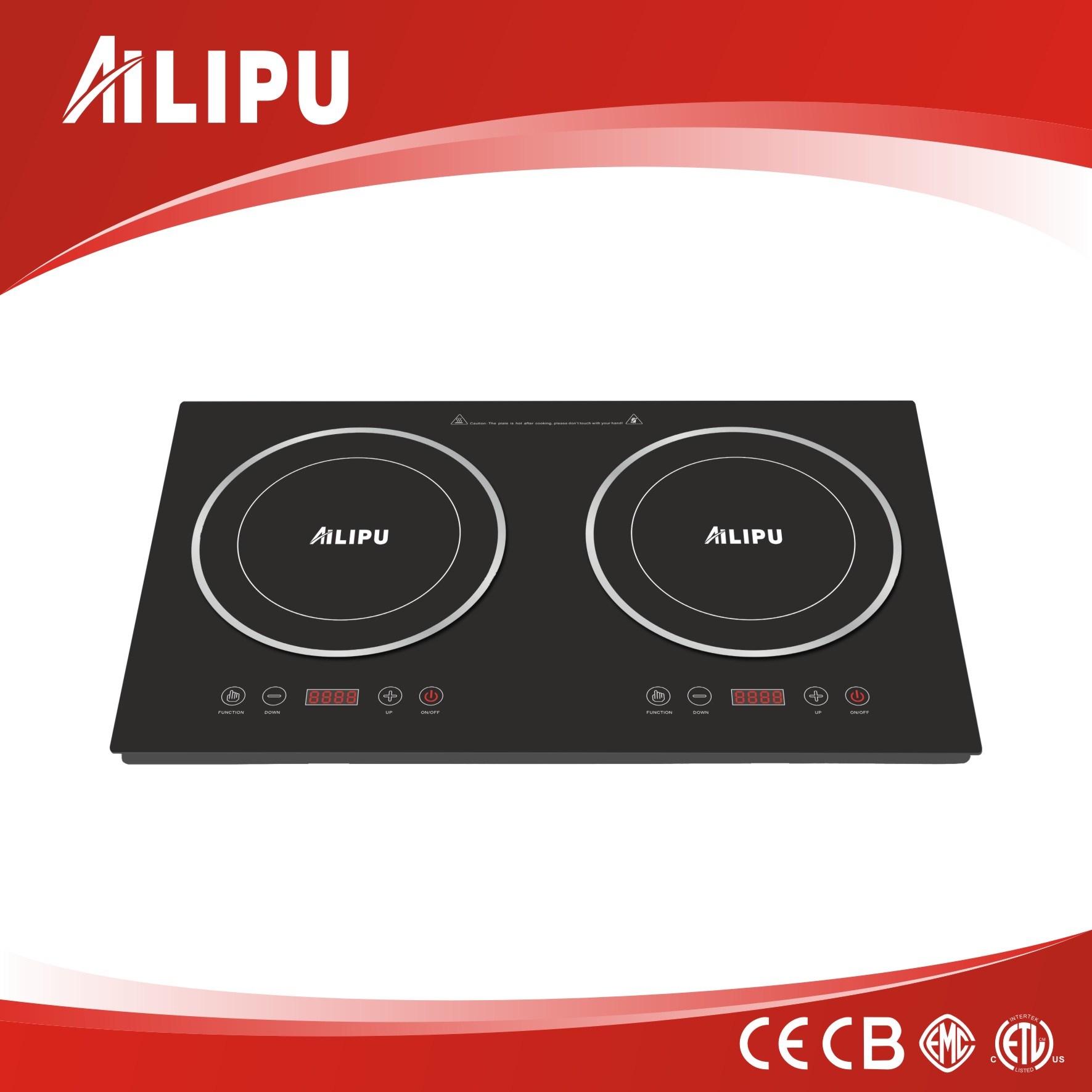 CB&CE Approved Double Induction Cooker Sm-Dic06