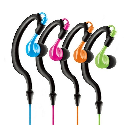 Novelty Sport Ear Hook Earphone with Volume Control