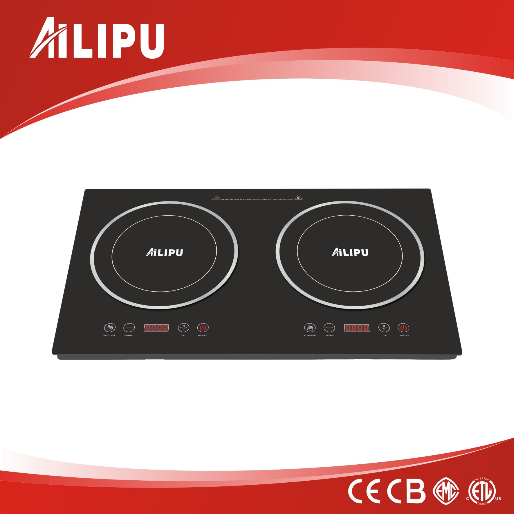 3600W Double Plate Induction Cooker with CB CE Certificates