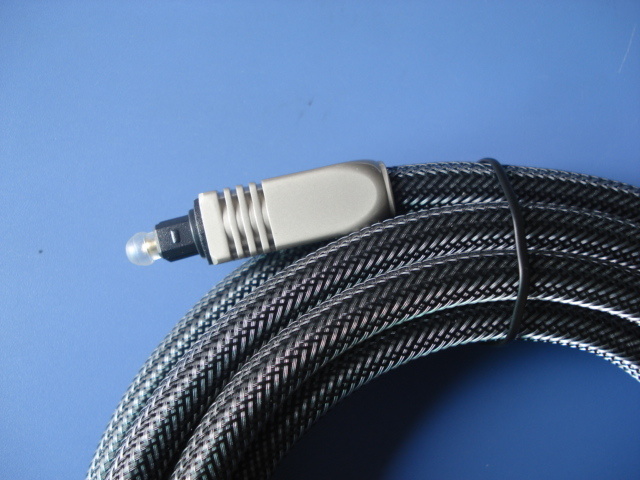 High Qualityaluminum Housing Audio Optical Toslink Cable (ax-F70AN08)