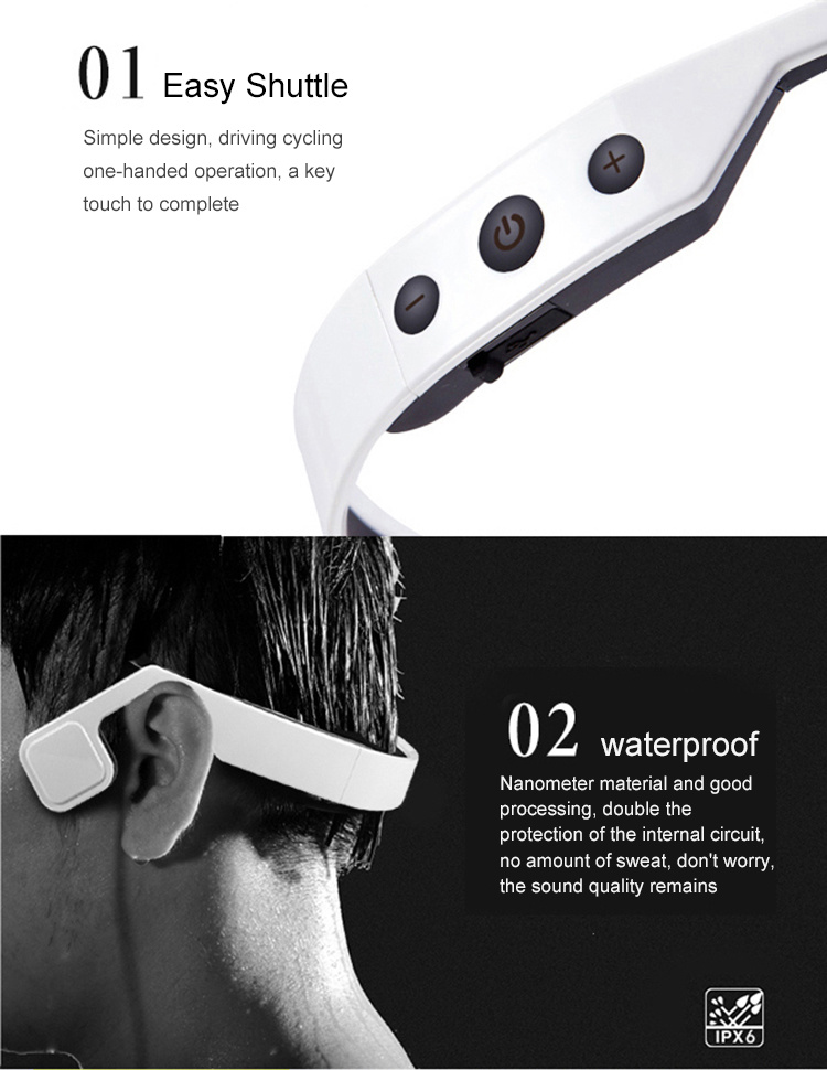 Unique Waterproof Wireless Bluetooth Earphone Bone Conduction Headphones