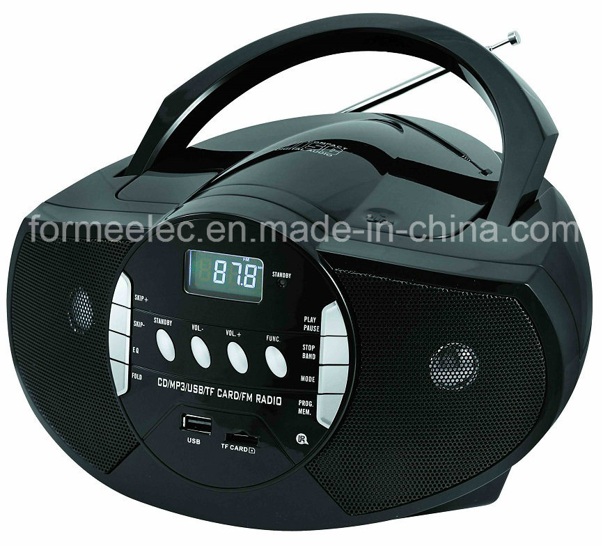 Portable CD MP3 Boombox Player with USB SD FM