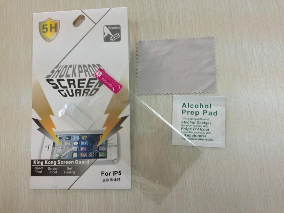 New Arrival! ! ! 5h King Kong Anti-Shock Screen Protector for iPhone5/5s/5c