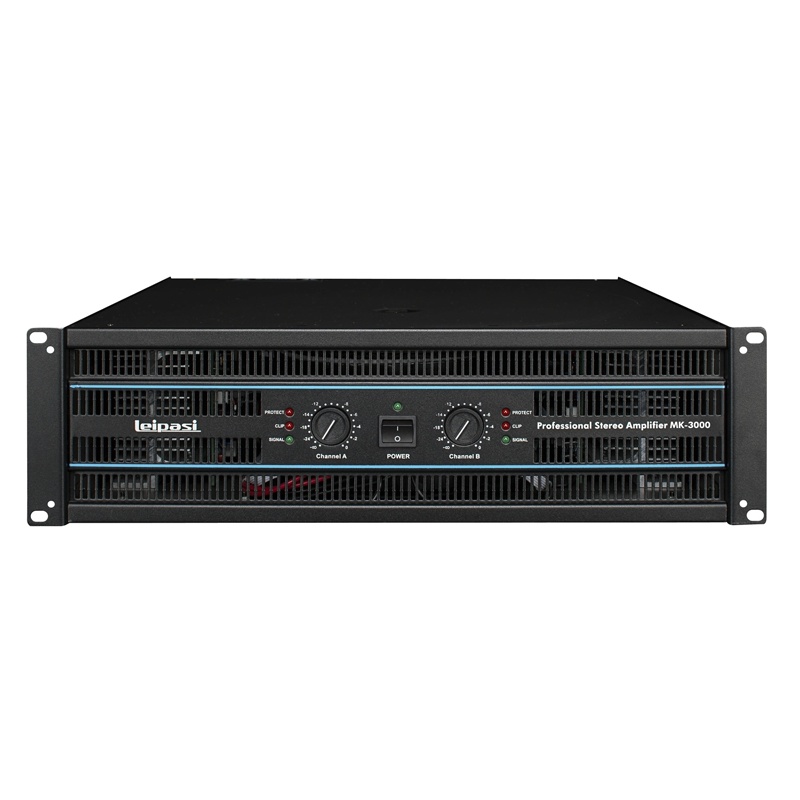 Black and Blue Panel 3u Power Amplifier