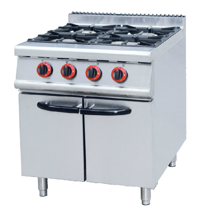 Gas Range 4 Burner with Cabinet