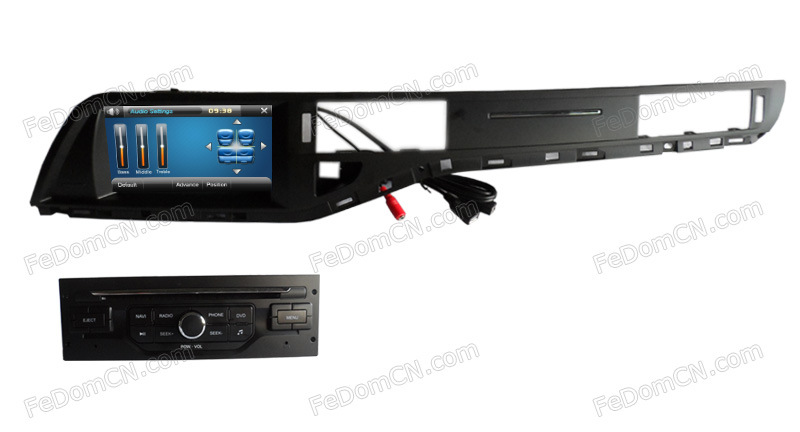 in-Dash Car Kit Monitor Auto Audio Stereo Multimedia Entertainment DVD Player for Citroen C5 with GPS Navigation (C7029CC)