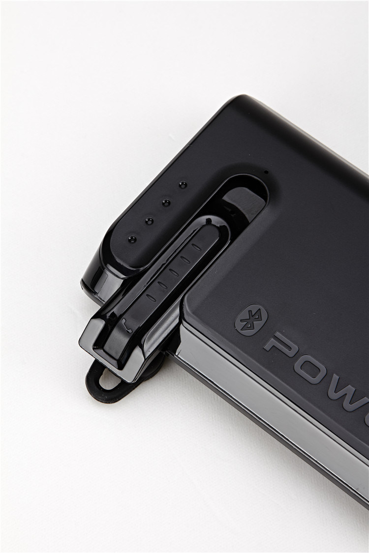 Portable Power Bank with Wireless Bluetooth Earphone