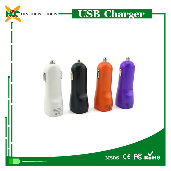 5V-2000mA Duckbilled USB Car Charger for Mobile Phone