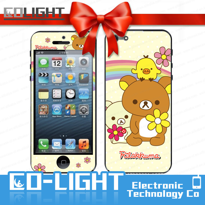 Hot Sale Color/Cartoon Tempered Glass Screen Protector for iPhone 5/5s