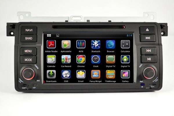 Android 4.4.4 System 1024*600 Car DVD Player for BMW E46