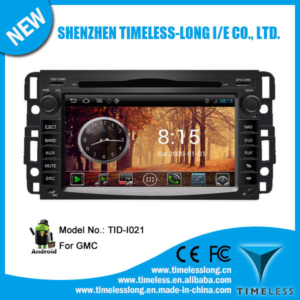 Android System 2 DIN Car DVD for Gmc with GPS iPod DVR Digital TV Box Bt Radio 3G/WiFi (TID-I021)