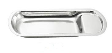 Rectangular Stainless Steel Buffet Tong Tray (10811)