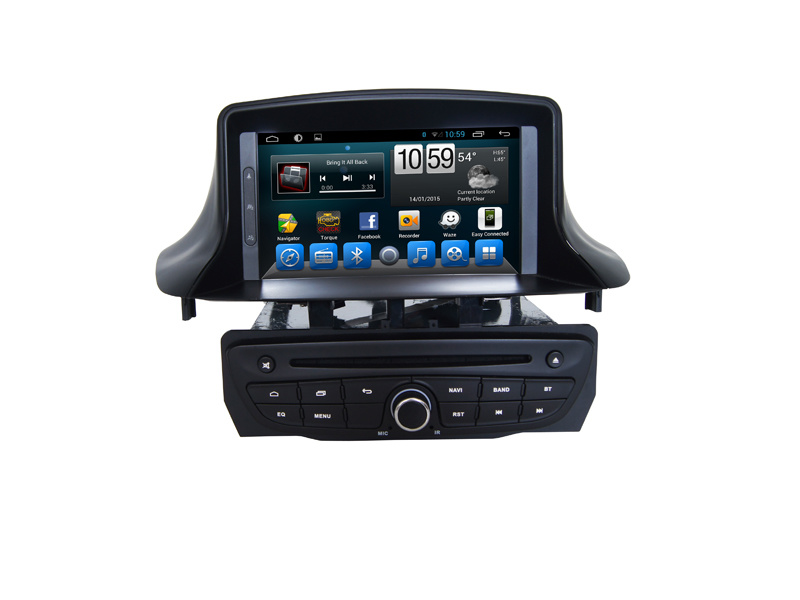 Double DIN DVD GPS Navigation System Android 4.4 for Renault Megane 2014