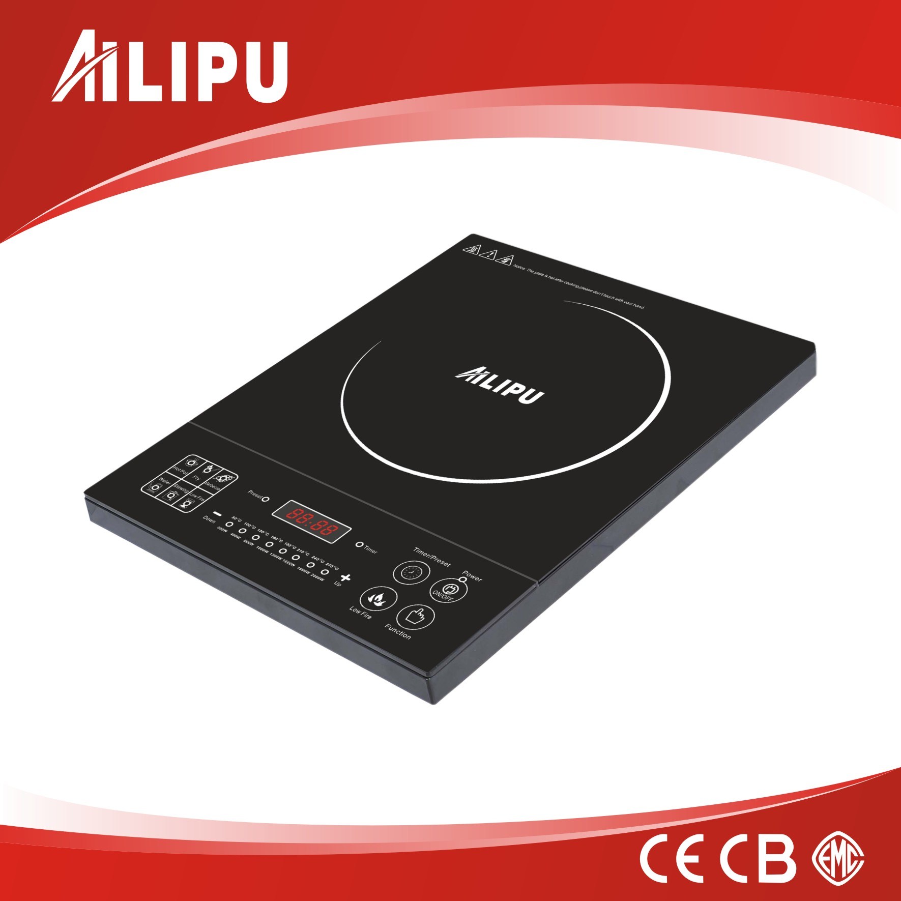 Sensor Touch Control Induction Cooker, Induction Stove for Family Use (SM-G16)