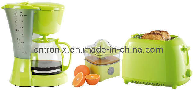 3 in 1 Breakfast Kit (Coffee maker/Toaster/Juicer extractor)