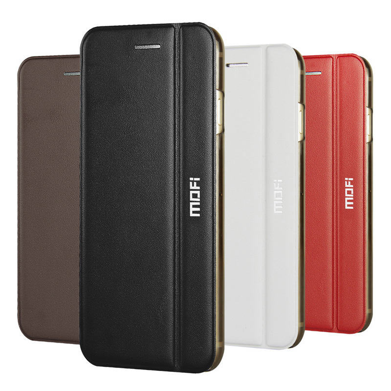 Mofi Flip Leather Cover with Frosted Back Cases for iPhone6/6p