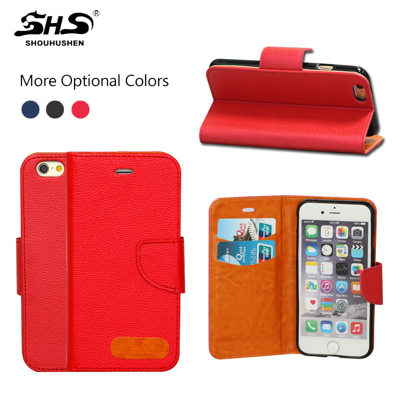 Factory Cheap Price Wallet Style PU Book Mobile Phone Accessories