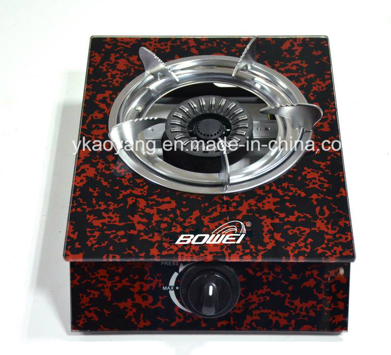 Tempered Glass Single Burner Glass Gas Stove Made in China