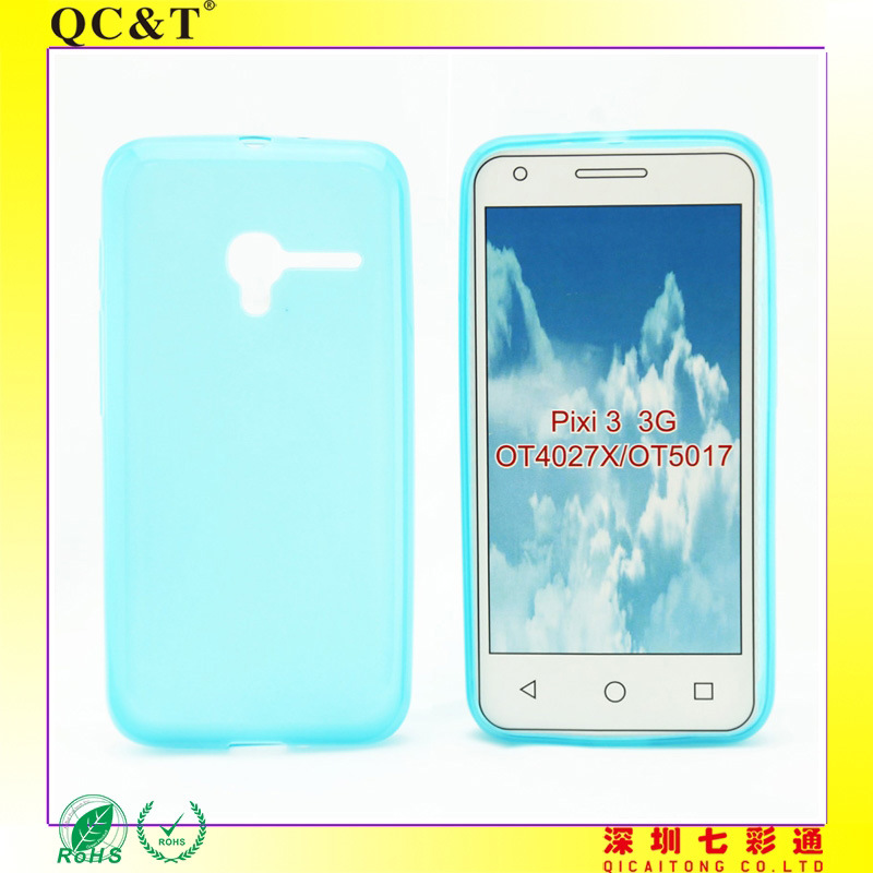 Mobile Phone TPU Inner Scrub Case for Alcatel Pixi3/Ot4027 3gversion