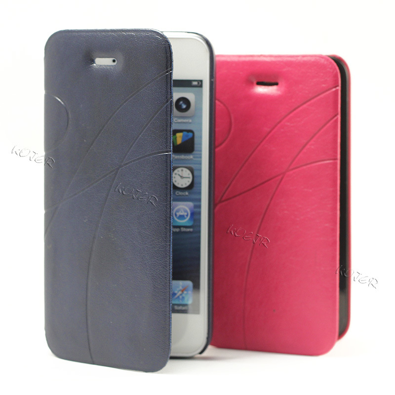 Flip PU Leather Mobile Phone Case for iPhone5/5s