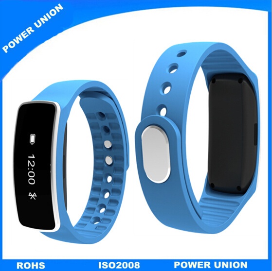 Blue Android Ios Digital Tracking Pedometer Bluetooth Smart Bracelets