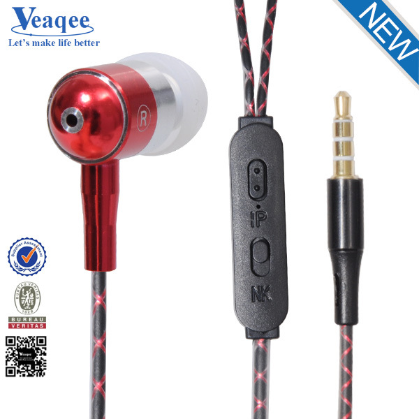 Stereo Handphone Earphone with Mic Volume Control& Transform