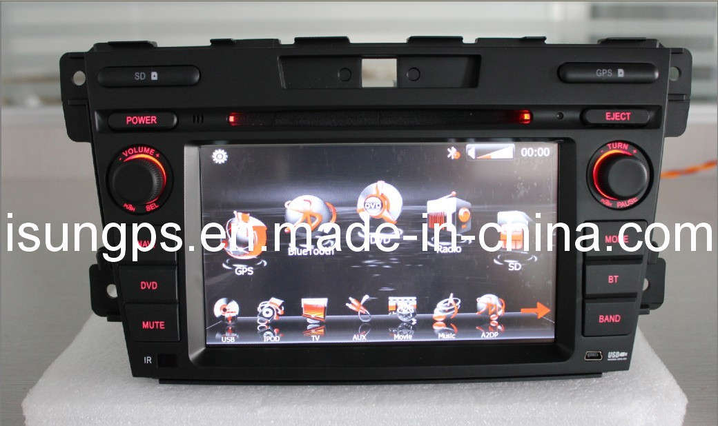 2 DIN 7 Inch 800*480 Digital Touch Screen Car Radio GPS Navigation System for Mazda Cx-7 with Multiple Language, Dual Zone (TS7523)