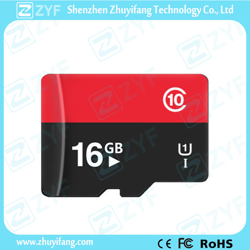 High Quality Real Capacity 16GB Class 10 Micro SD Memory Card (ZYF6012)