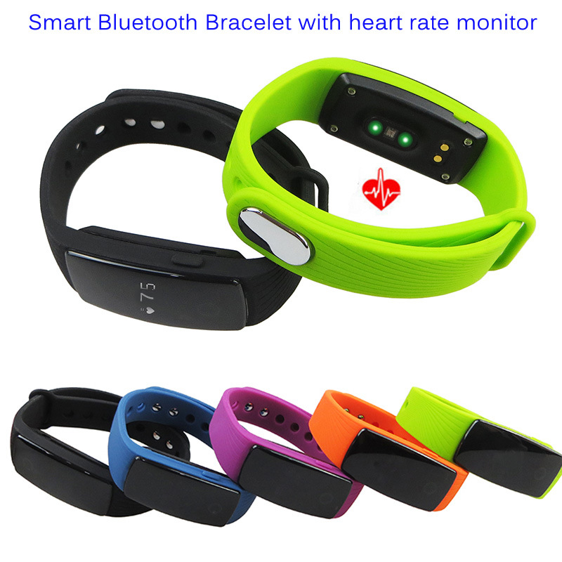 Bluetooth Smart Bracelet with Heart Rate Monitor (ID107)