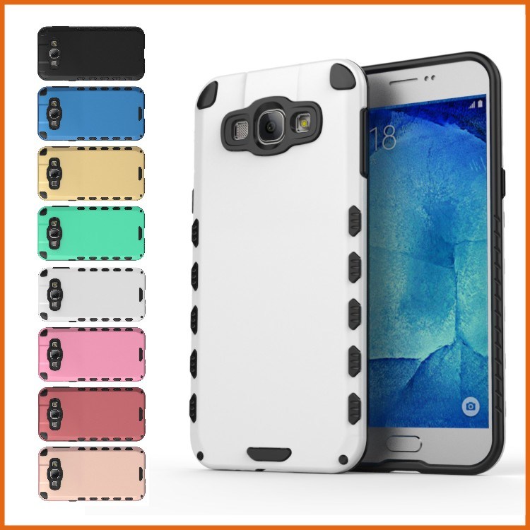 PU+PC Dual Layer Armor Bumper Phone Case for Samsung A8