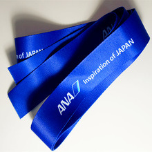 Blue Nylon Webbing Tape with Custom Ribbon