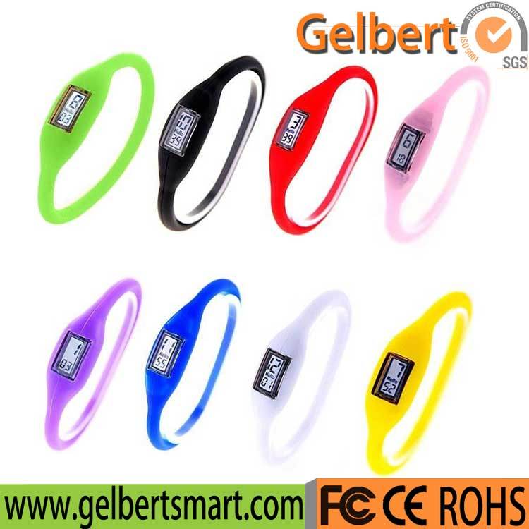 Gelbert New Men Women Silicone LED Touch Digital Sport Wrist Watch