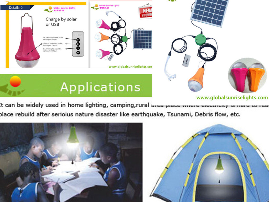 Necessary Outdoor Fixture, Solar Bulb, Can Be Used as a Mobile Phone Charger