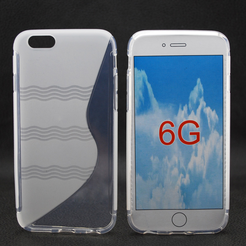 Mobile Phone TPU Case with S Line for iPhone 6