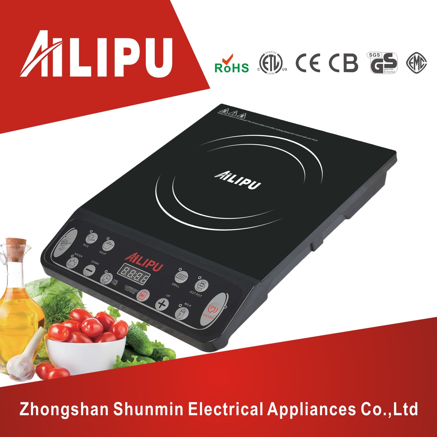 with Child Lock Function and Countertop Style Portable Induction Stove/Induction Cooker Manual