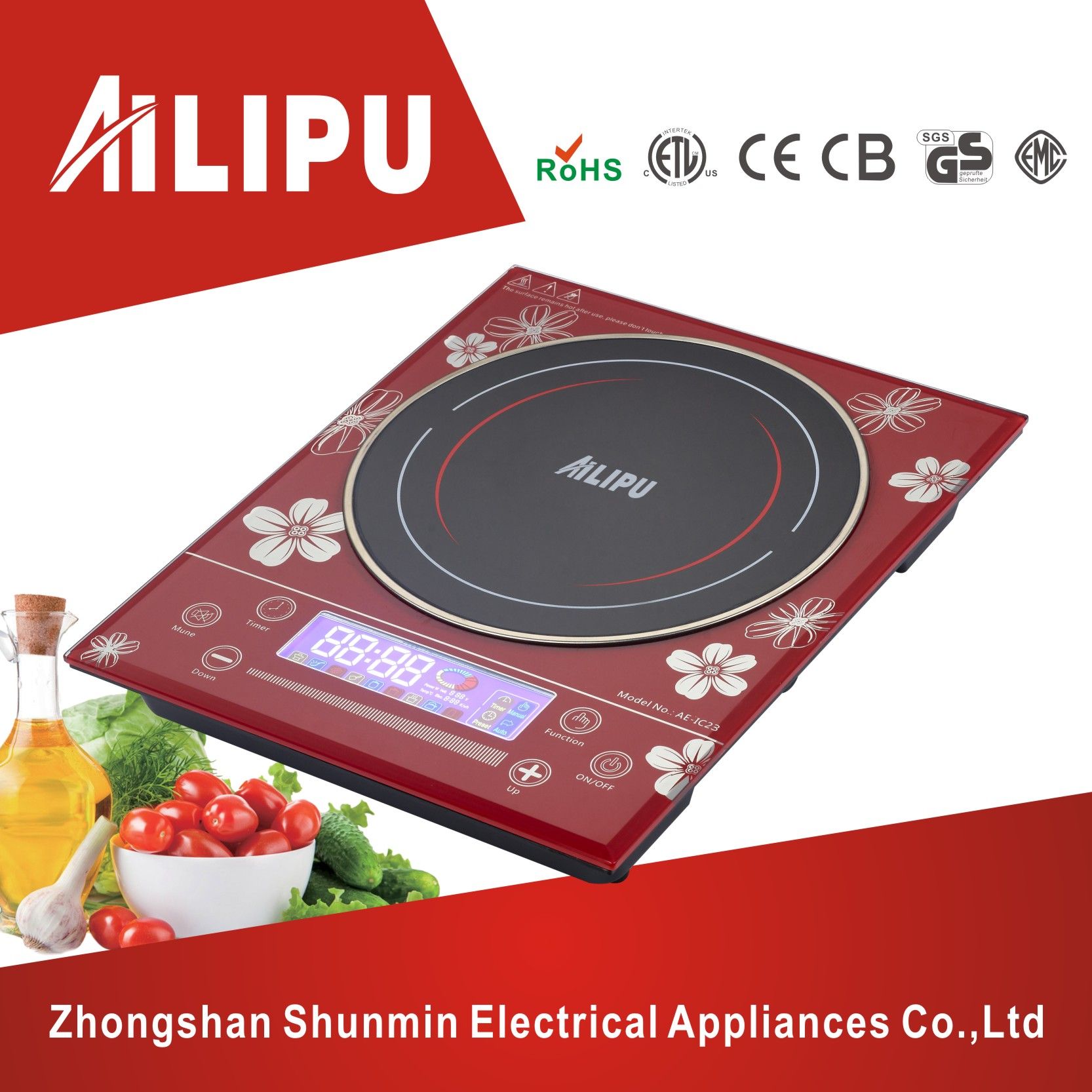 Sliding Touch Control LCD Induction Cooker/with Siemens IGBT Induction Hob