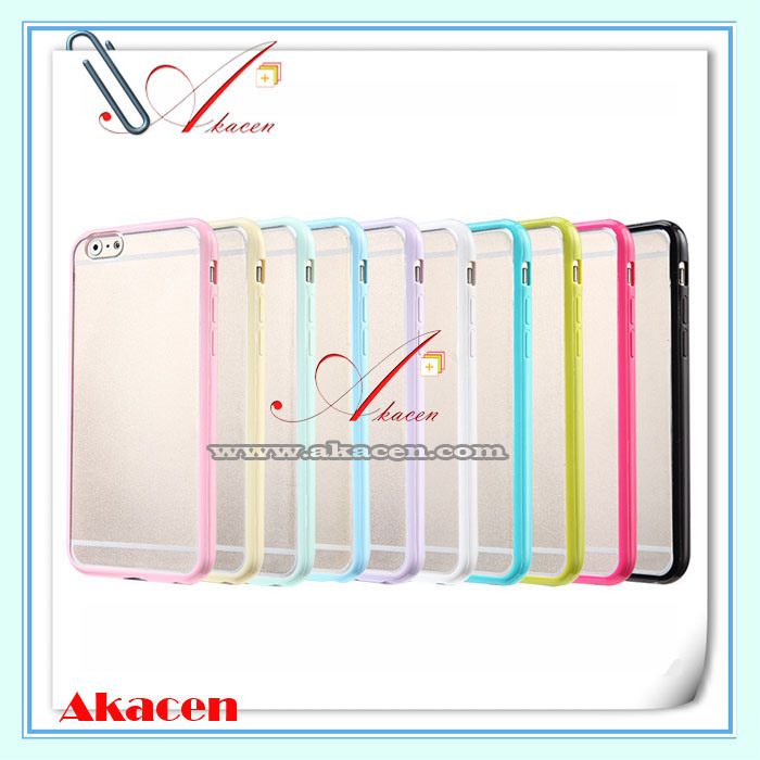 Matte PC + TPU Hybrid Cell Phone Mobile Case for iPhone 6 Plus