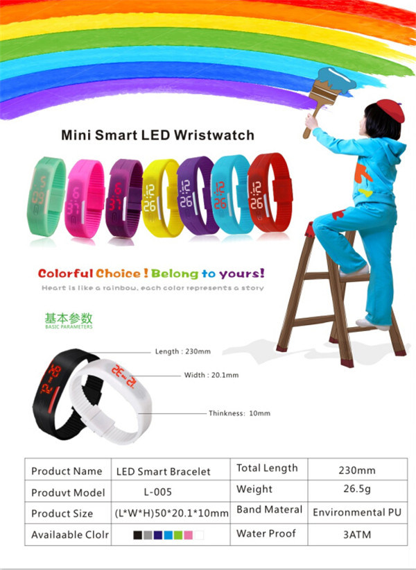 Fashion Touch Screen Silicone LED Watch (DC-592)